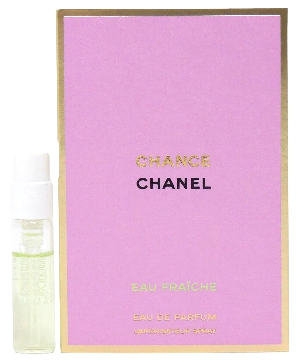 Chanel Chance Eau Fraiche sample vial—compact, ideal for on-the-go scent moments.