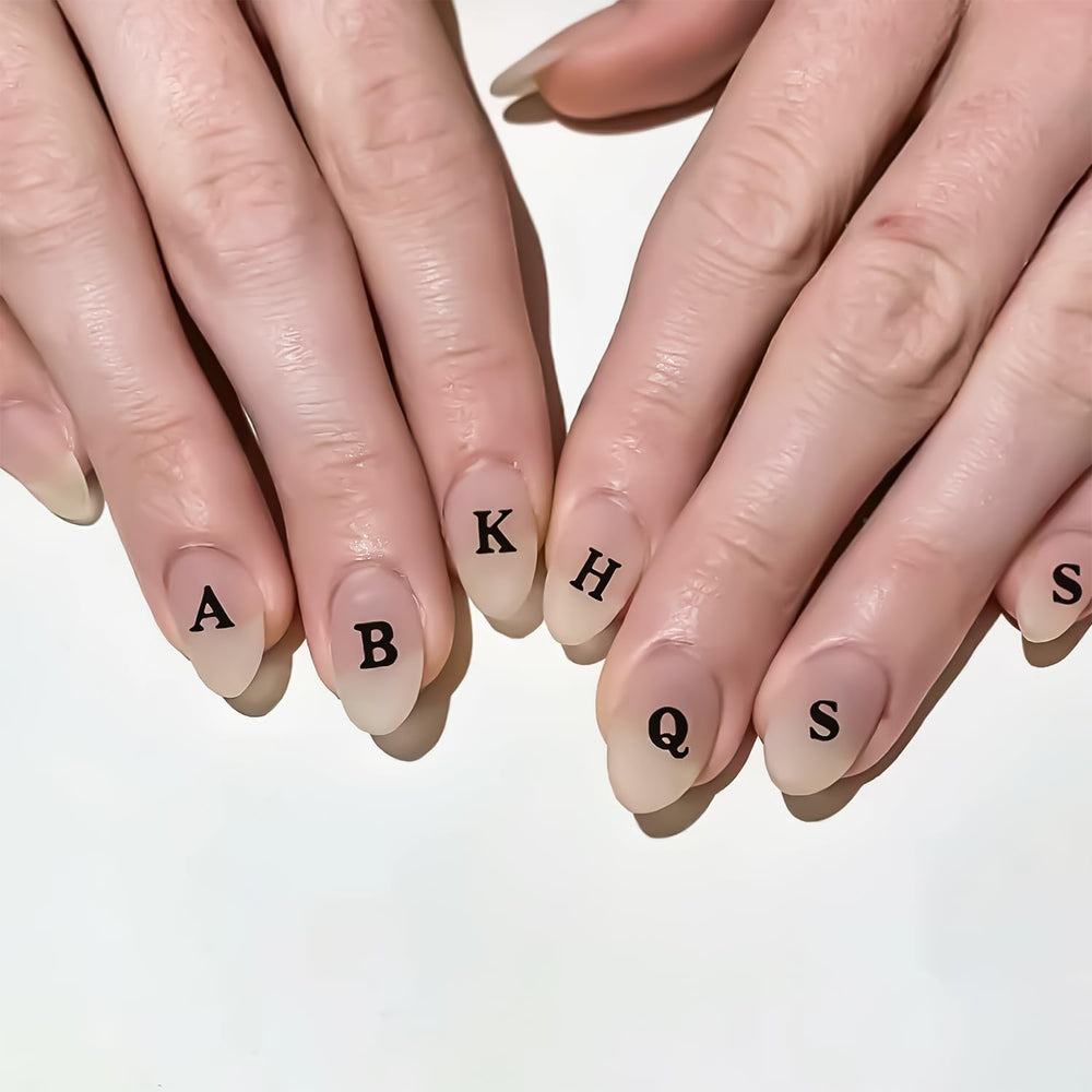 CHANGAR gift-ready set of letter nail stickers for friends.