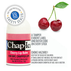 Chap-Ice citrus-orange mini balm demonstrates compact hydration on the go.