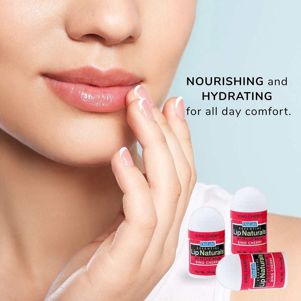 CHAP-ICE Lip Naturals cherry-mint flavor variety for daily ritual.