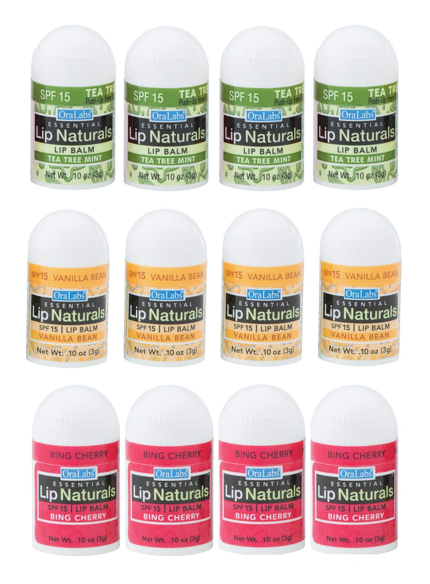 CHAP-ICE Lip Naturals vanilla bean mini balm closeup for on-the-go hydration.