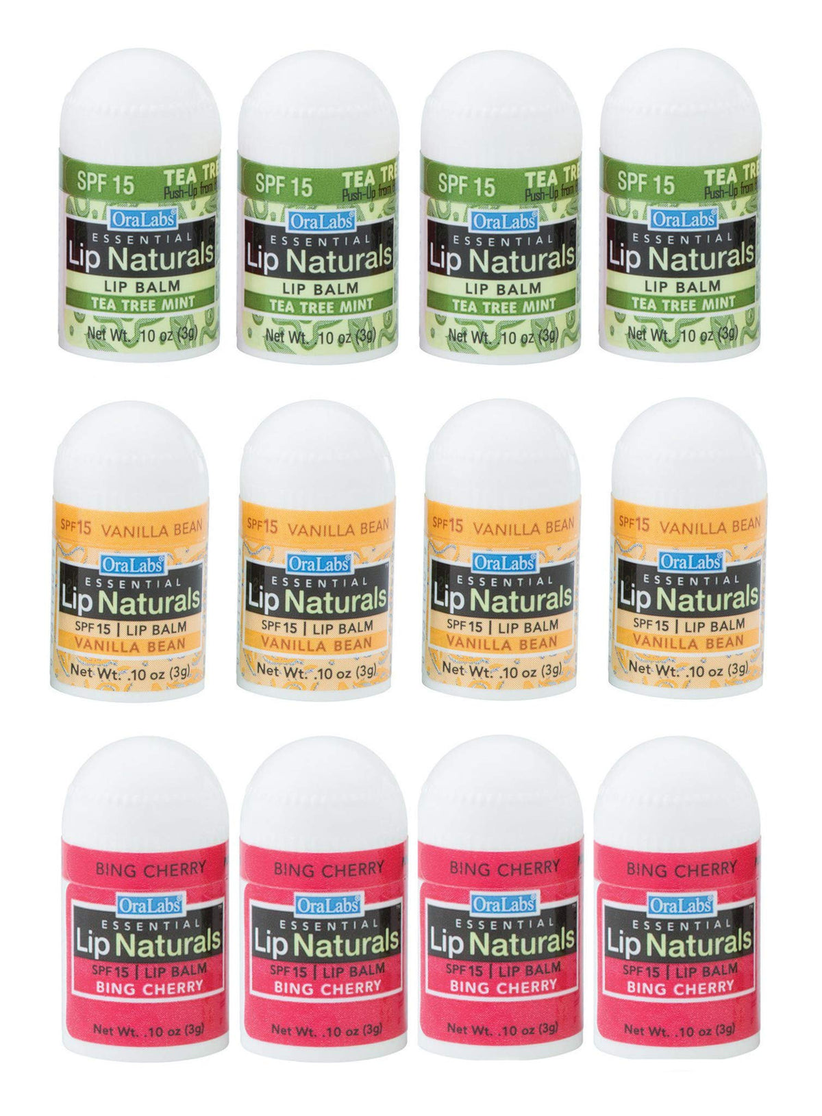 CHAP-ICE Lip Naturals vanilla bean mini balm closeup for on-the-go hydration.