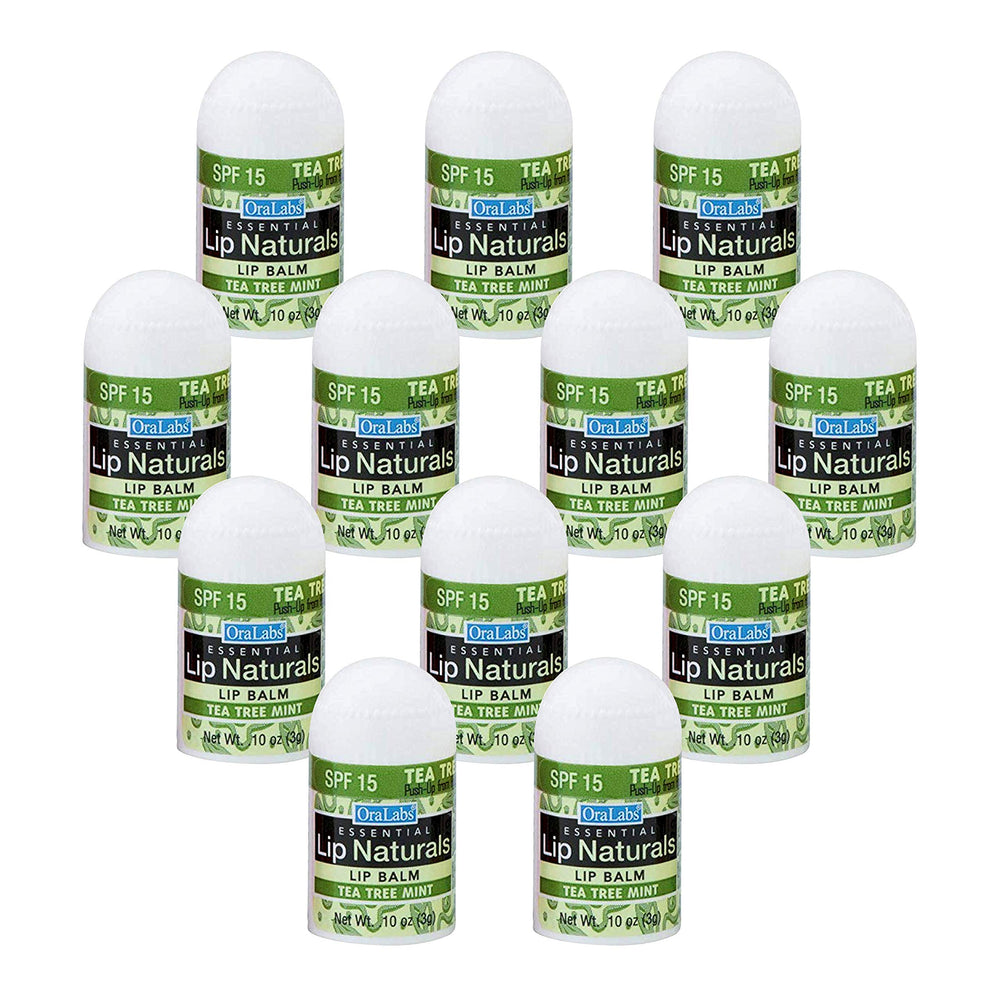 CHAP-ICE Lip Naturals mini tea tree balm SPF15 pack — convenient on-the-go hydration