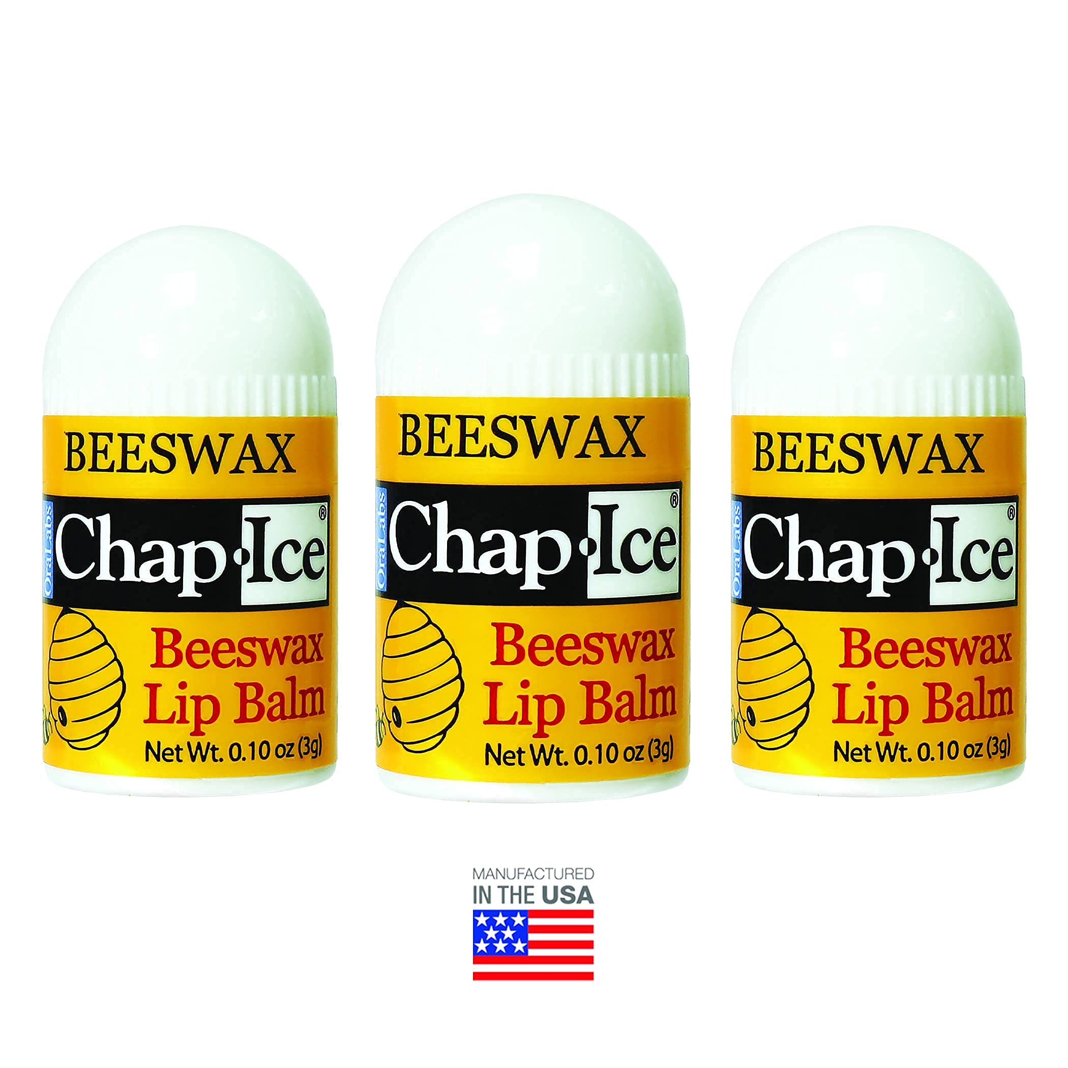 Chap-Ice made in USA label underscores quality lip care you can trust.