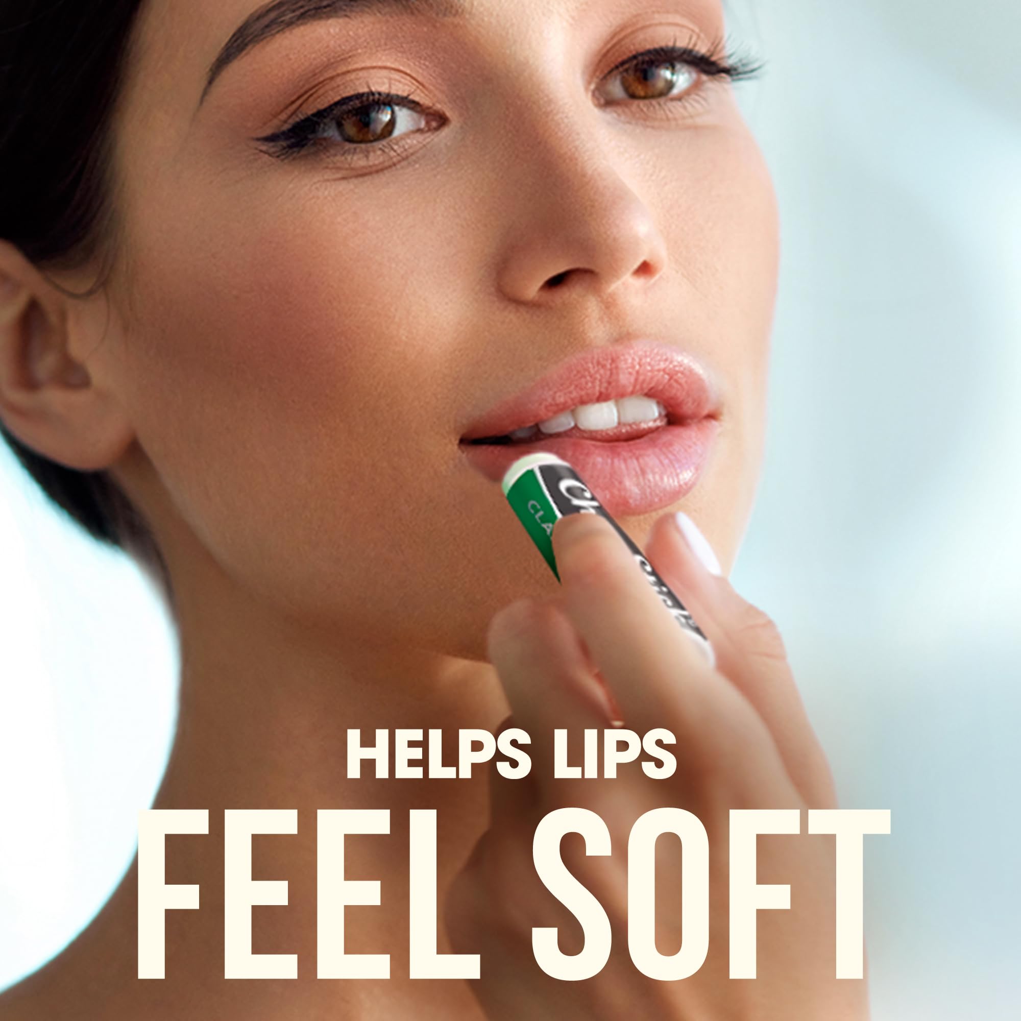 ChapStick bulk spearmint tubes apply closeup with smooth glide