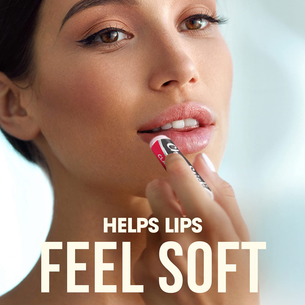 ChapStick Classic Cherry on lips demonstrating daily moisture and natural sheen