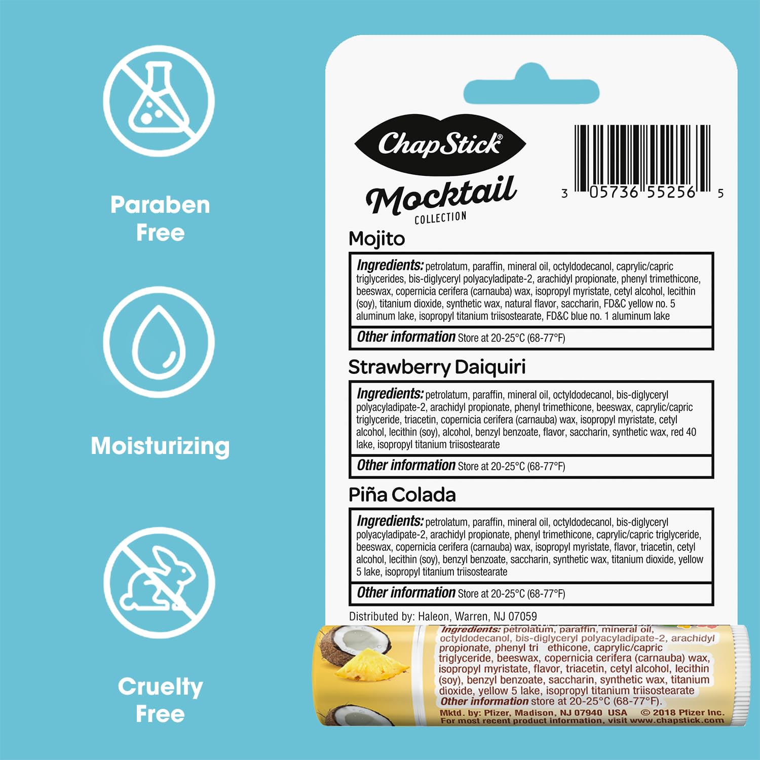 ChapStick Lip Care Bundle packaging and labeling close-up.