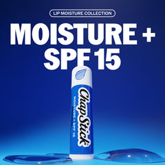 ChapStick open twist stem revealing balm ready to apply, easy reapplication