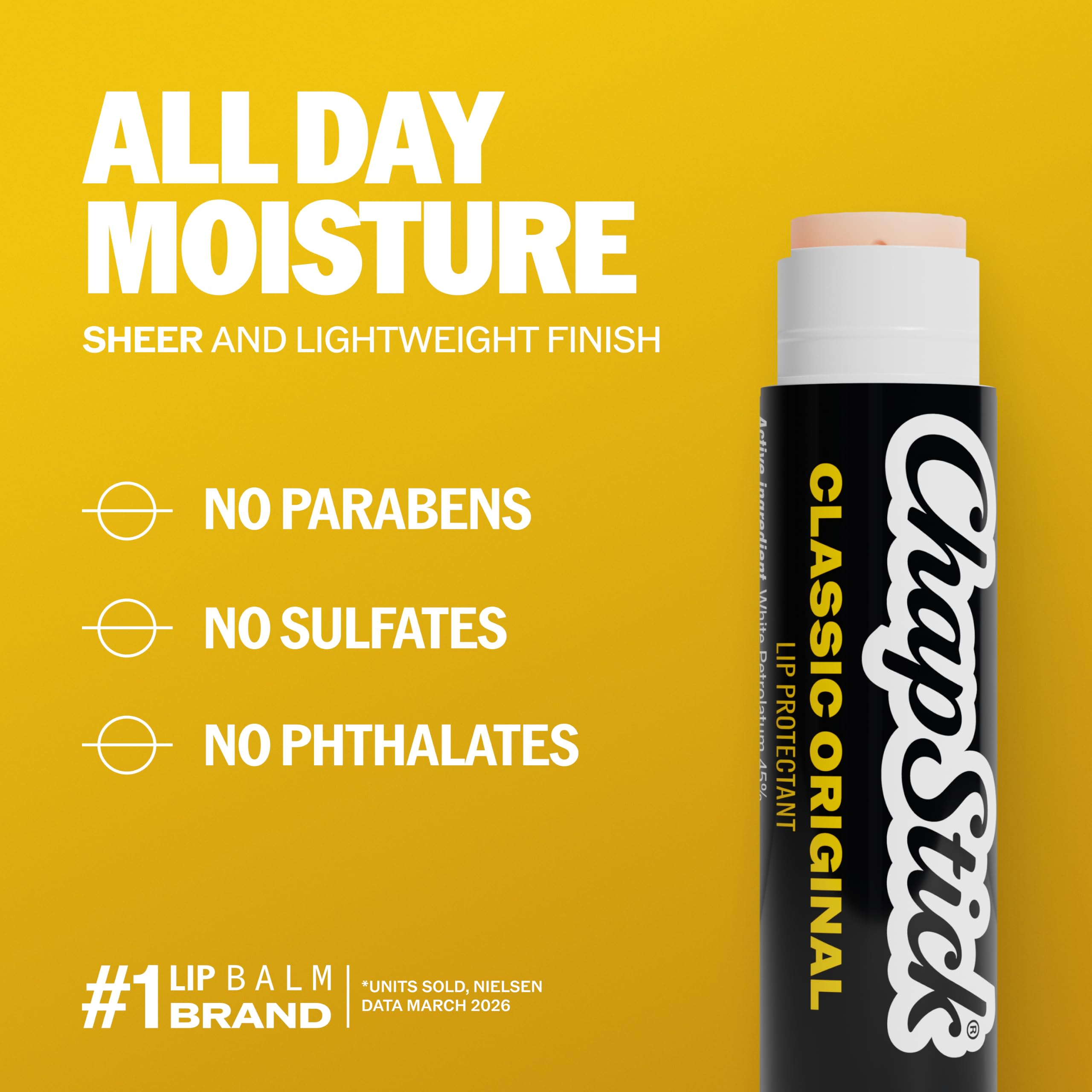ChapStick Original being applied outdoors showing protection from elements