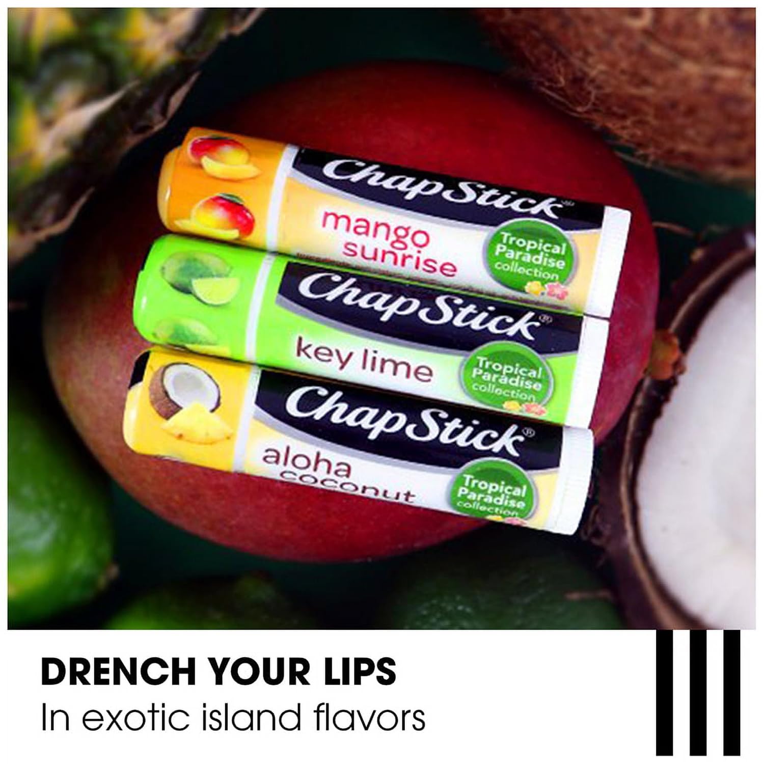 ChapStick Aloha Coconut: bálsamo labial con aroma tropical para uso diario.