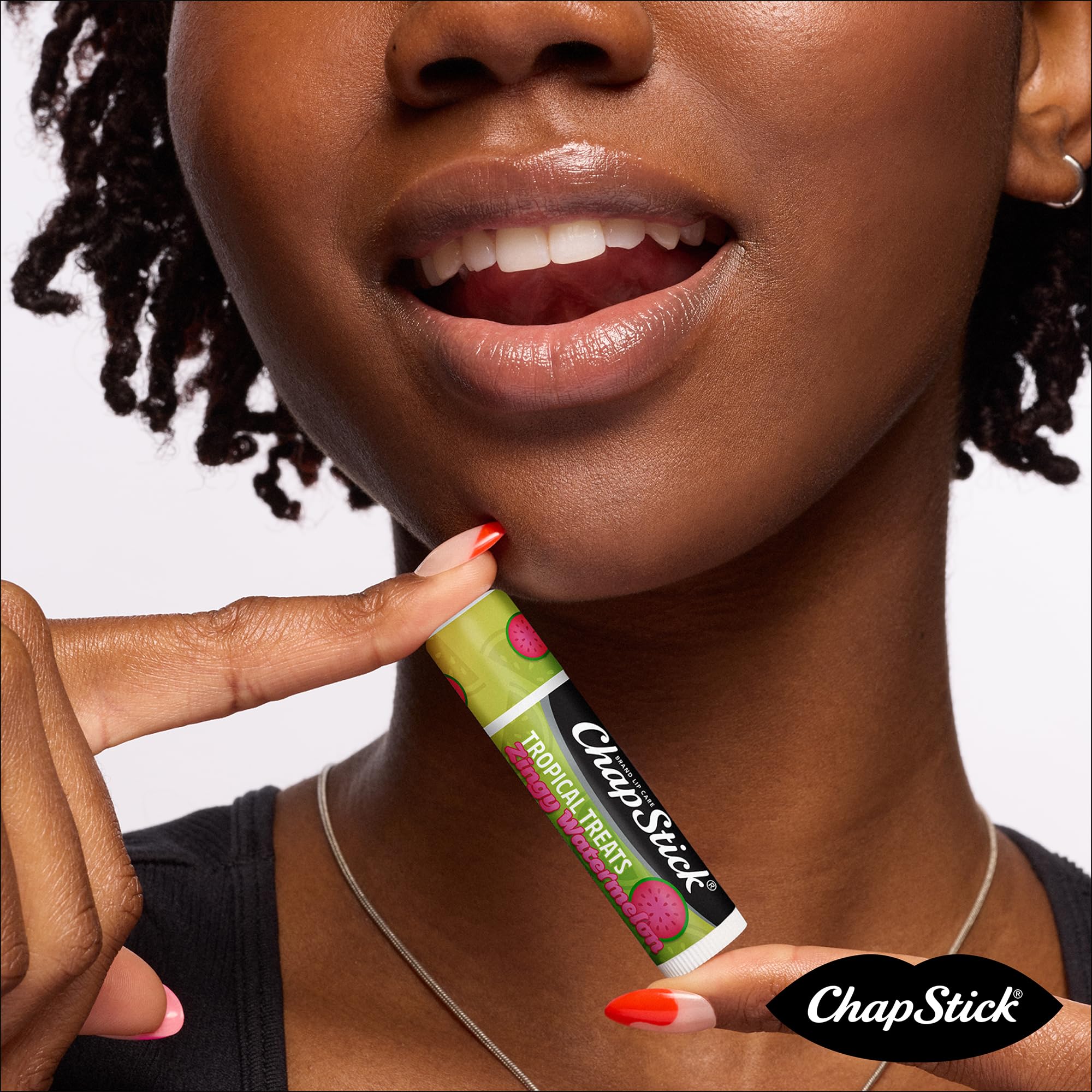 ChapStick soft moisturized lips close-up showing comfortable glide.