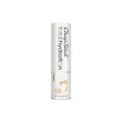 ChapStick Total Hydration lip balm application with Happy scent for mood lift.
