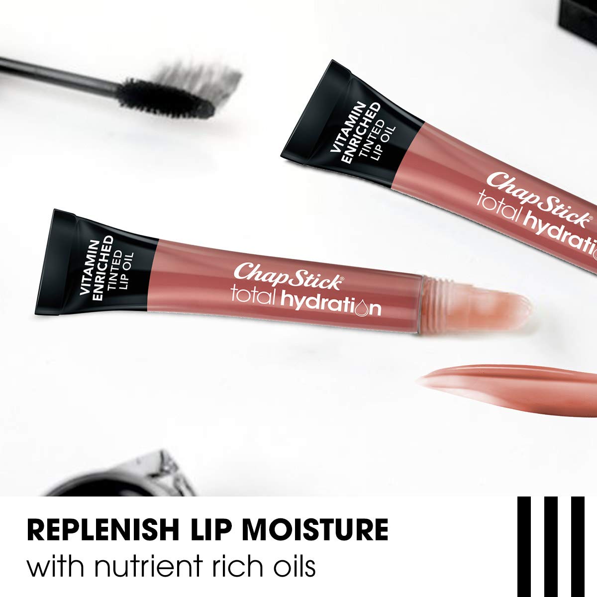 ChapStick Total Hydration offers six shade options for daily looks.
