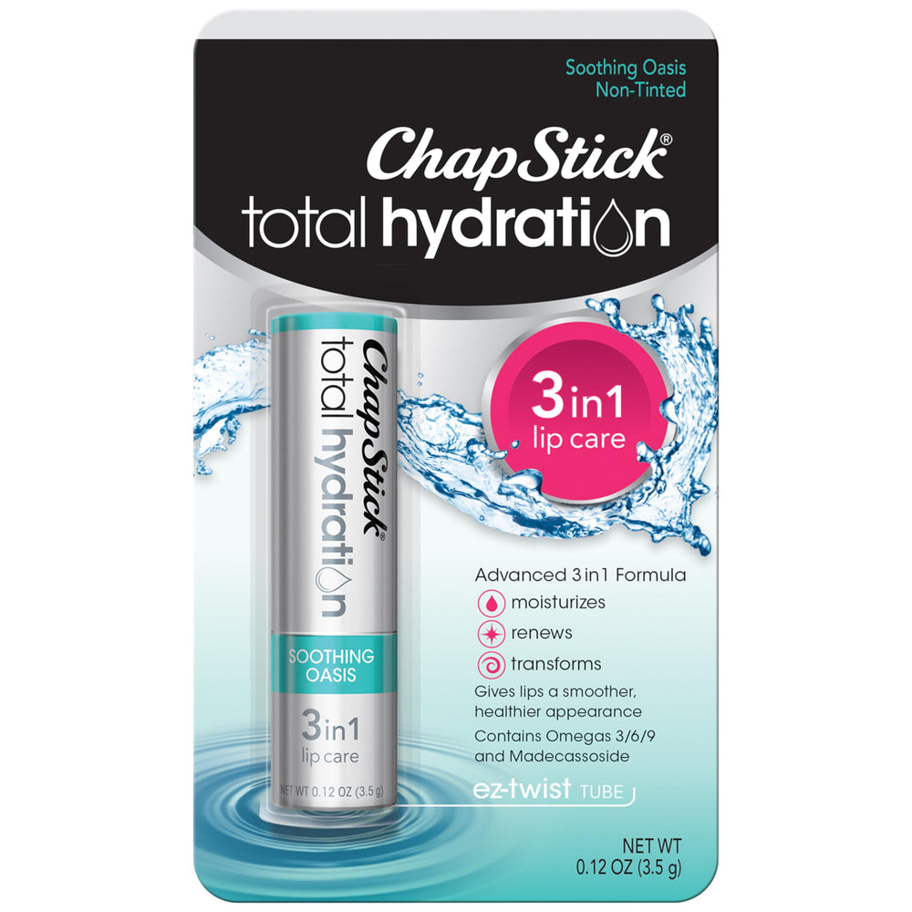 ChapStick Total Hydration soothing oasis balm tube for on-the-go hydration
