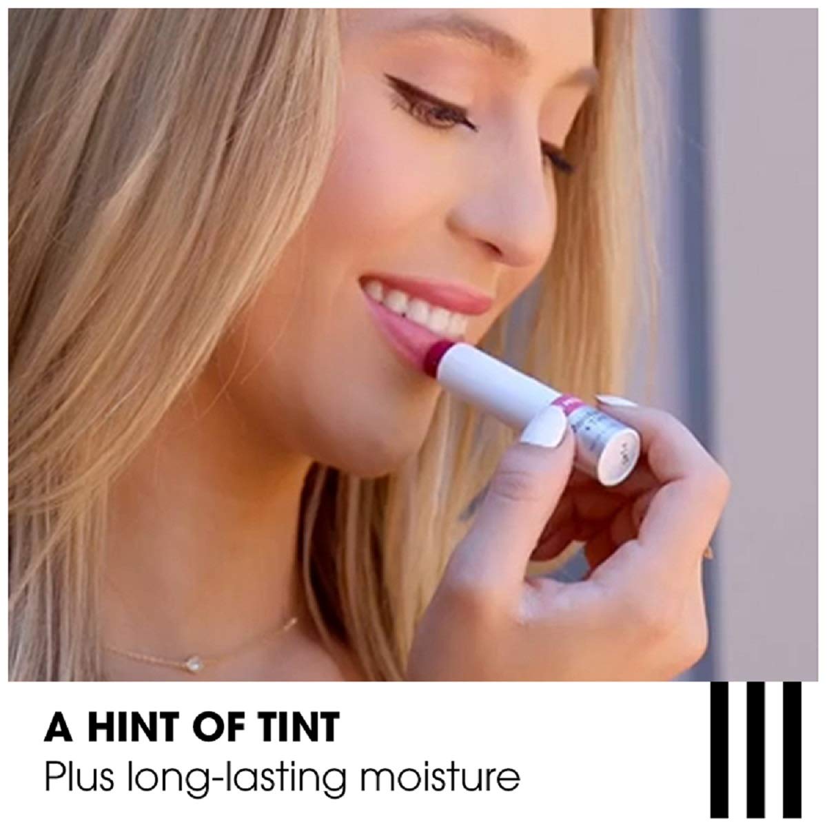 ChapStick Total Hydration Tint Coral Blush ingredients include rosehip and jojoba oils.