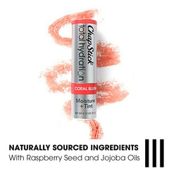 ChapStick Total Hydration Tint Coral Blush packaging is compact and portable.