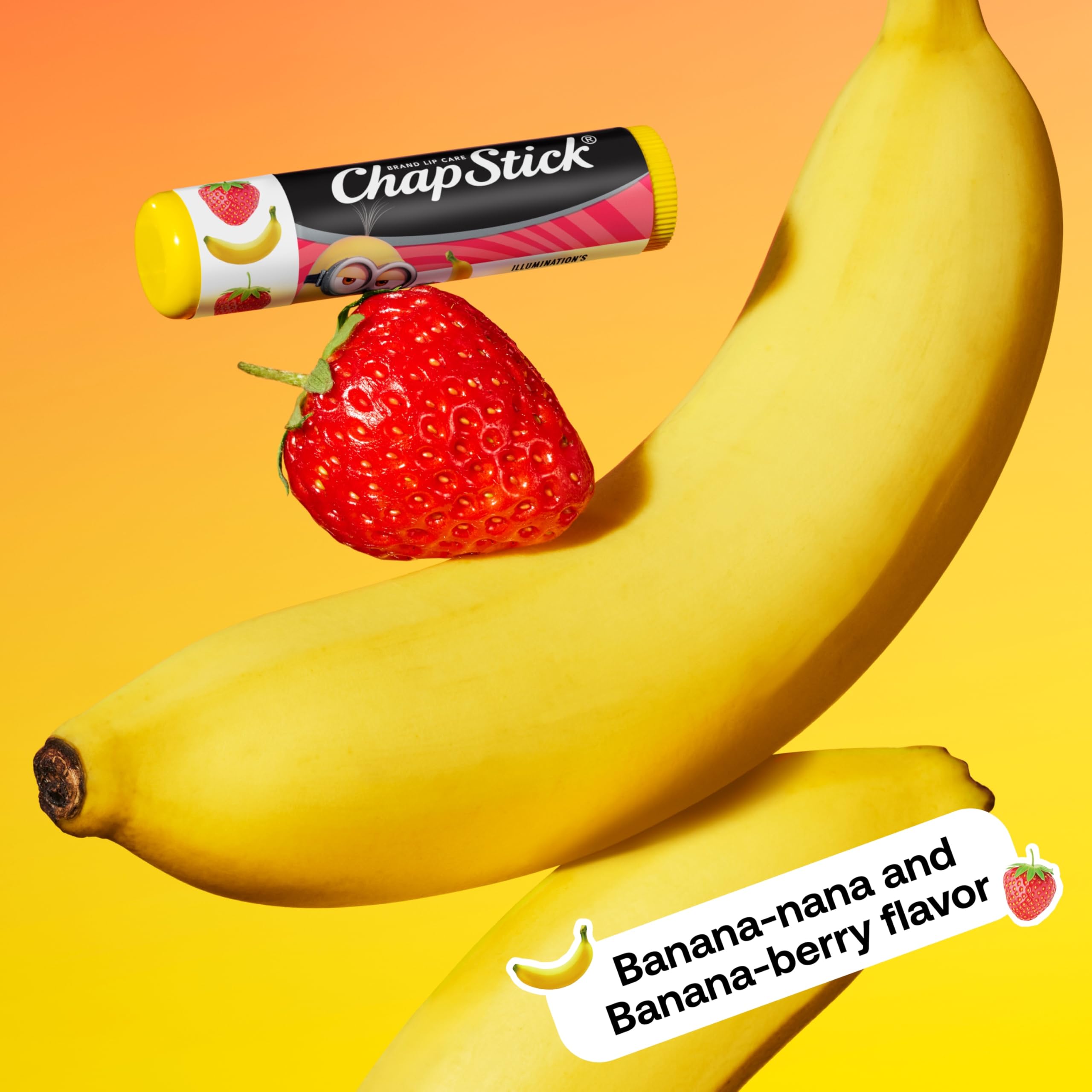 ChapStick Variety Banana Pack shows three flavors for versatile lip care.