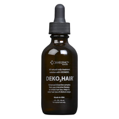 Charismo USA Dekohair serum bottle front view, quick-absorb formula for daily use.
