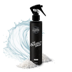 Charlemagne Sea Salt Hair Spray bottle front shows matte finish and Mediterranean Breeze scent