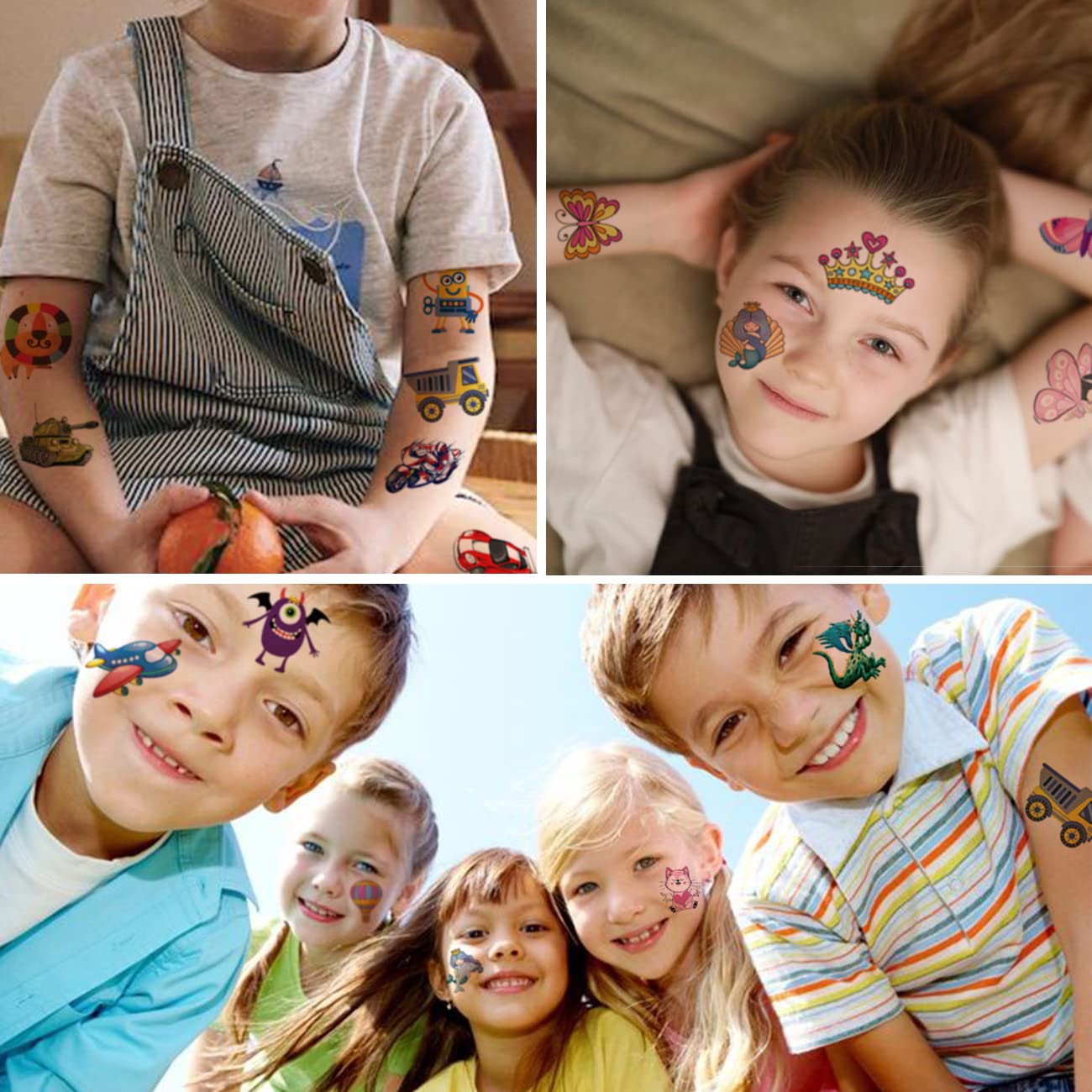 CHARLENT party-favors-bags tattoos provide vibrant fun for celebrations.