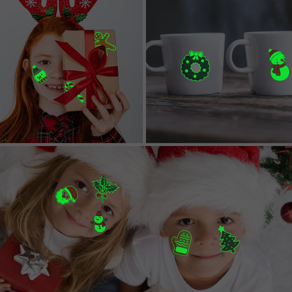 CHARLENT Glow Tattoos snowman design delights children at winter parties