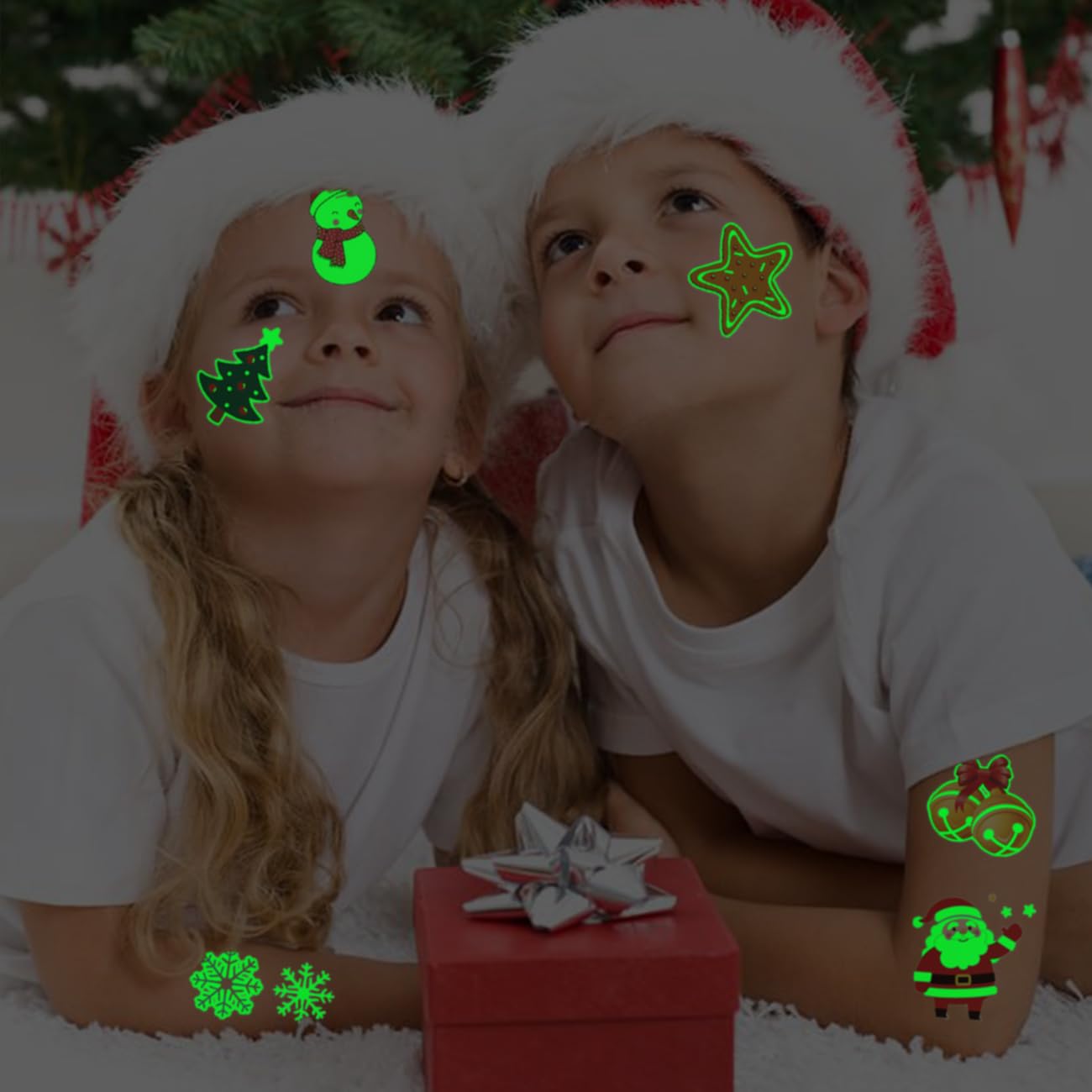 CHARLENT Glow Tattoos are waterproof and sweat resistant for active play