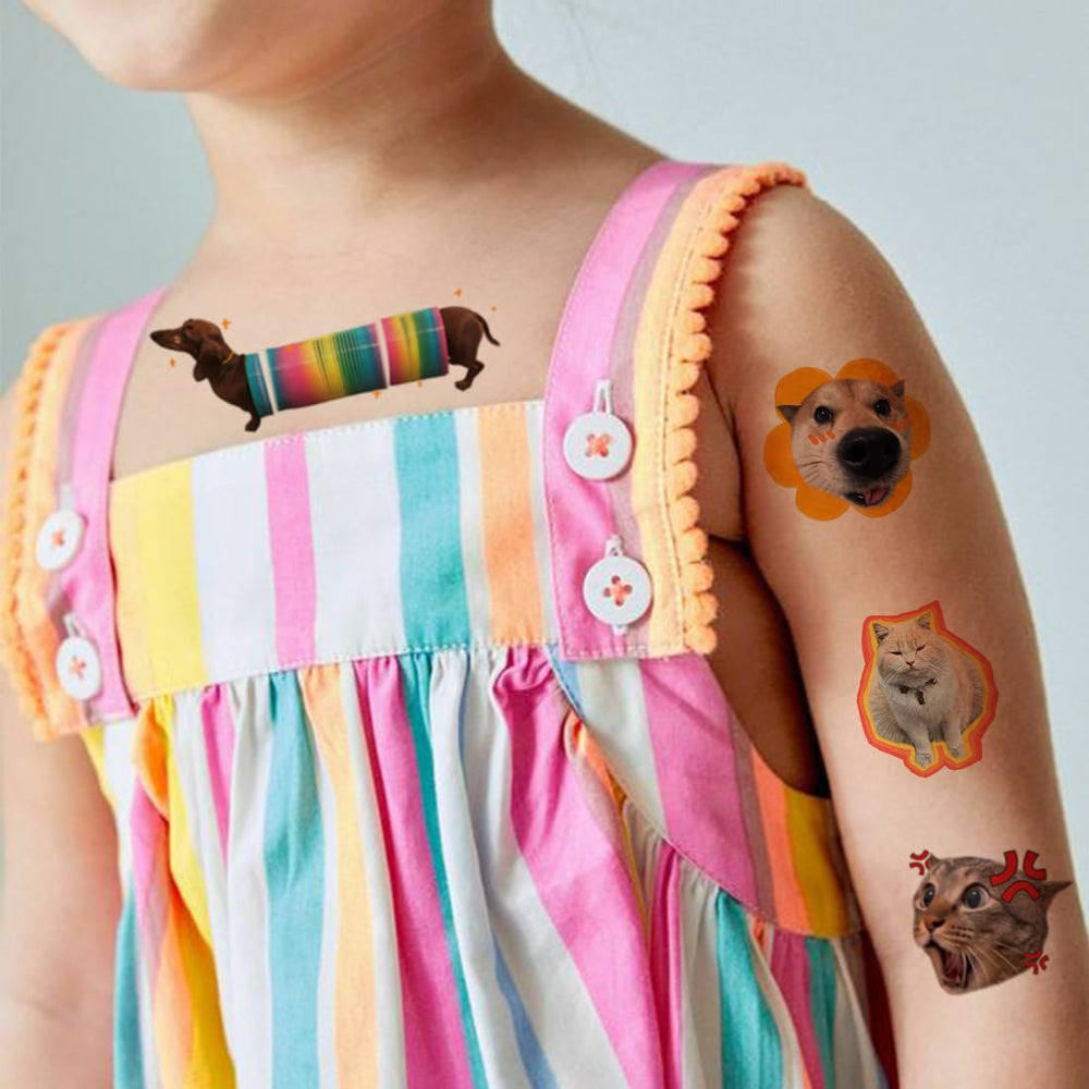 CHARLENT waterproof tattoos stay on during play, baths, and outdoor activities.