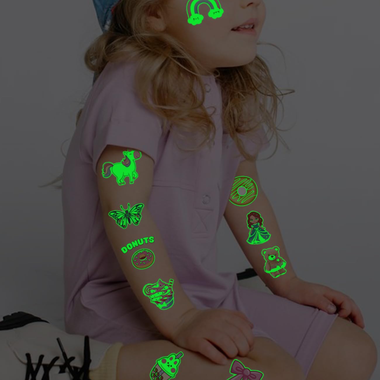CHARLENT waterproof sweat-resistant tattoos for beach or pool days.