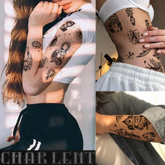 CHARLENT waterproof temporary tattoos offer day-long wear for outdoor events