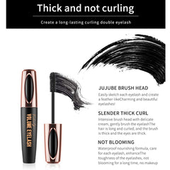 Charm Kiss 4D Silk Fiber Lash Mascara brush glides smoothly for dramatic lashes