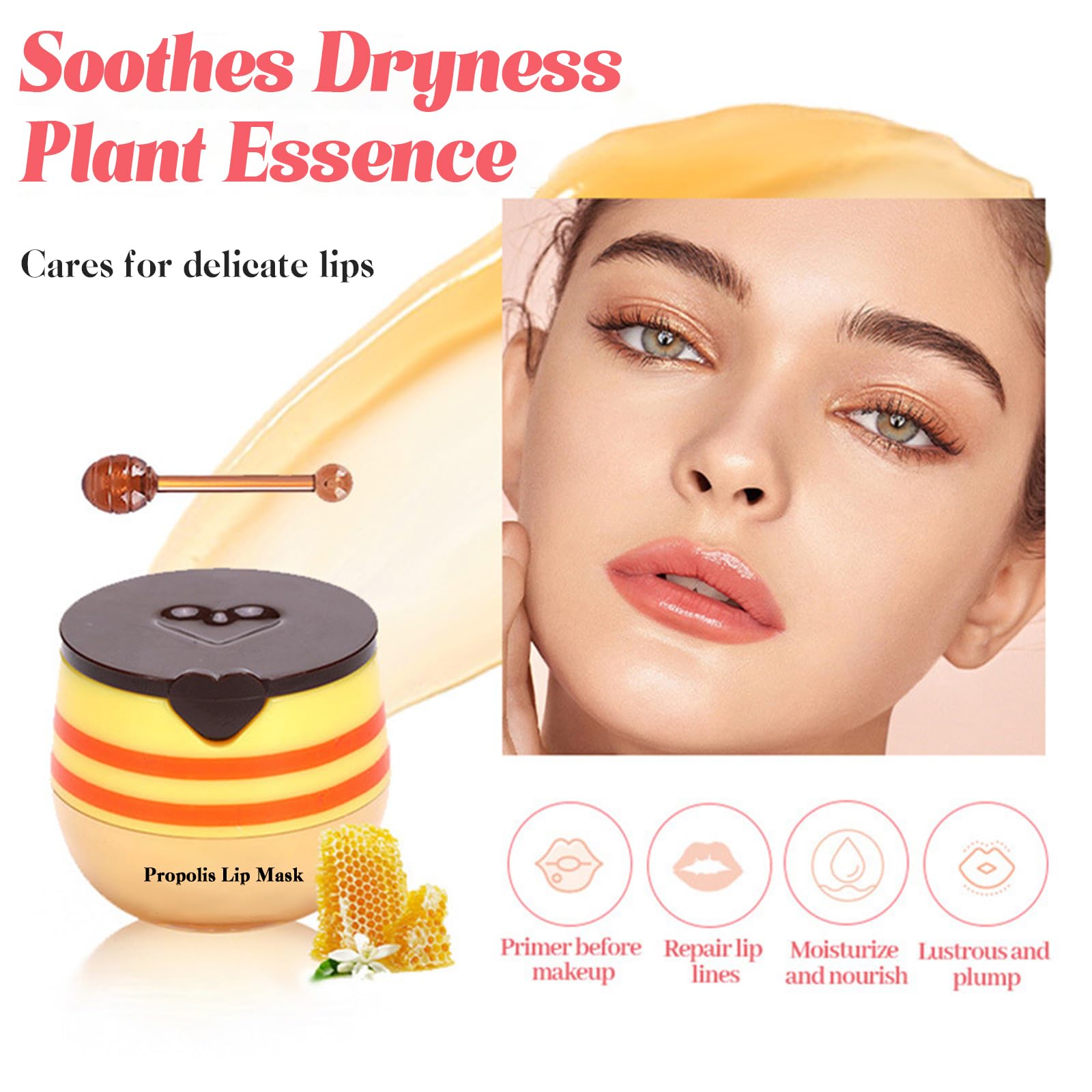 Charm Kiss exfoliating lip mask showcases lightweight absorption and non-greasy hydration