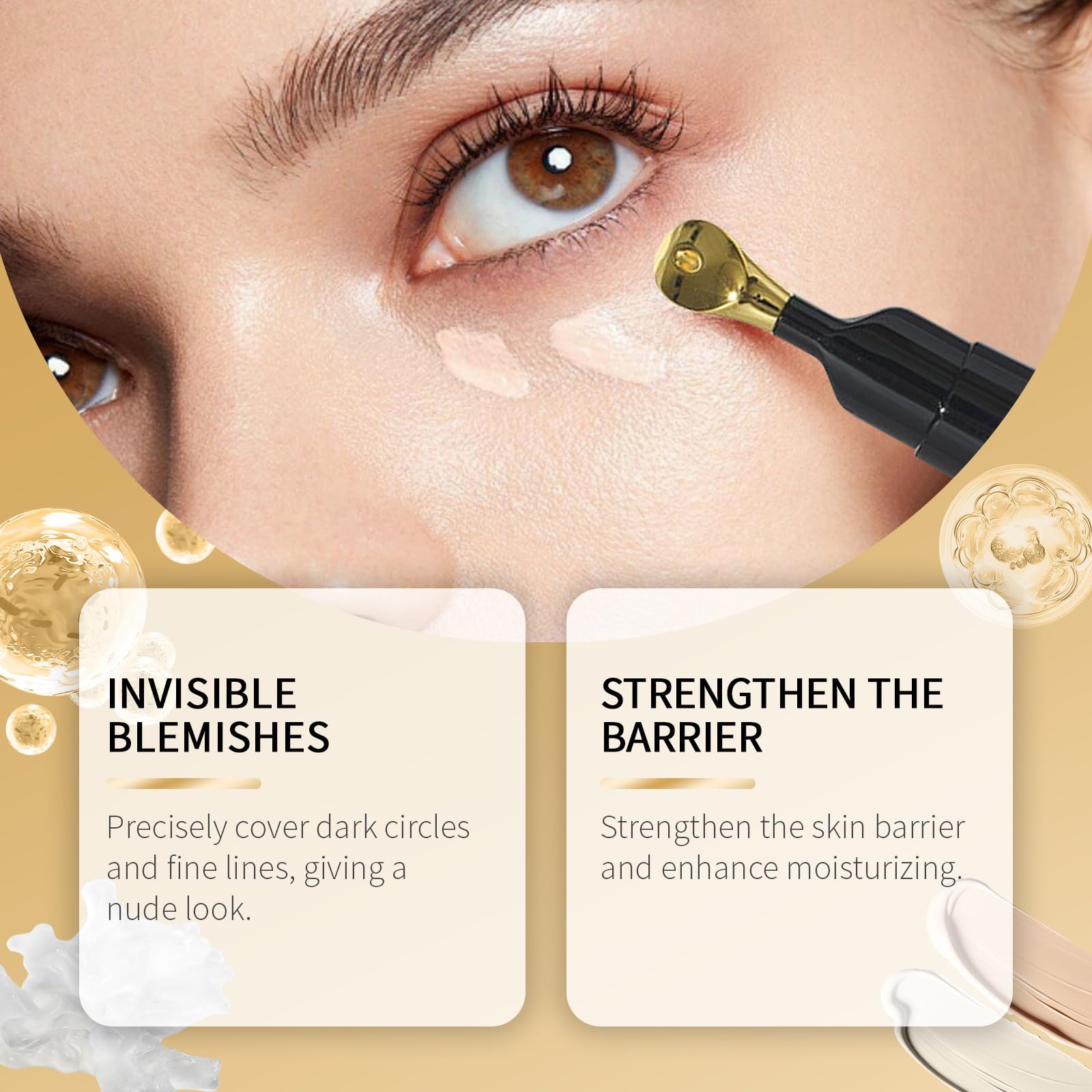 Charm Kiss Eye Corrector SPF 41 tube shows even tone and sun protection