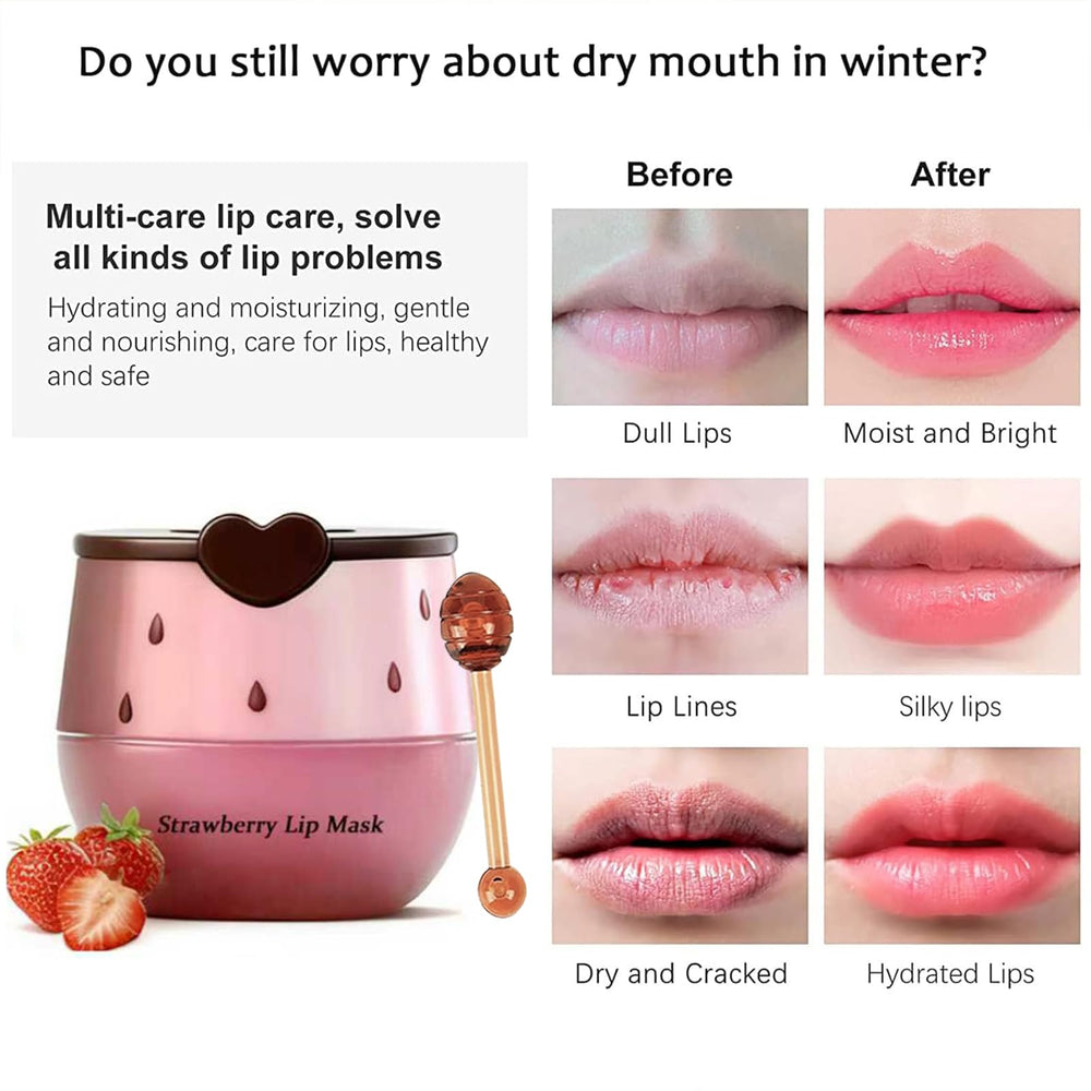 Charm Kiss honey pot delicate packaging with built-in brush slot keeps lip care organized