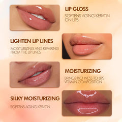 Charm Kiss lightweight lip balm texture quickly absorbs for moisturized lips.