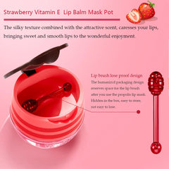 Charm Kiss lip balm application on a tiny pot with smooth spread.