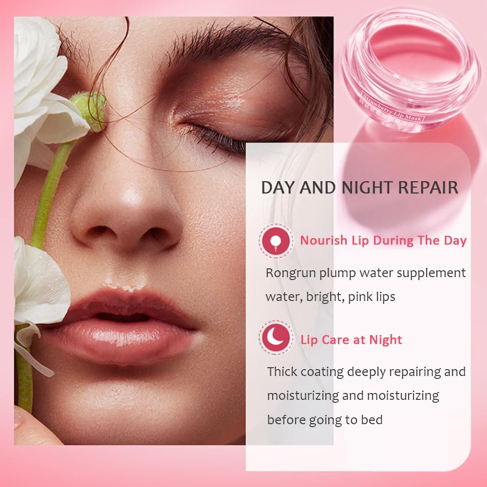 Charm Kiss lip mask used before makeup for moisturized lip base.