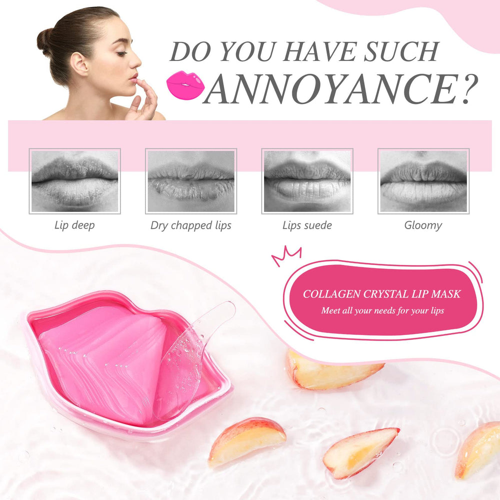 Charm Kiss lip mask close-up on lips shows smooth, moisturized skin.