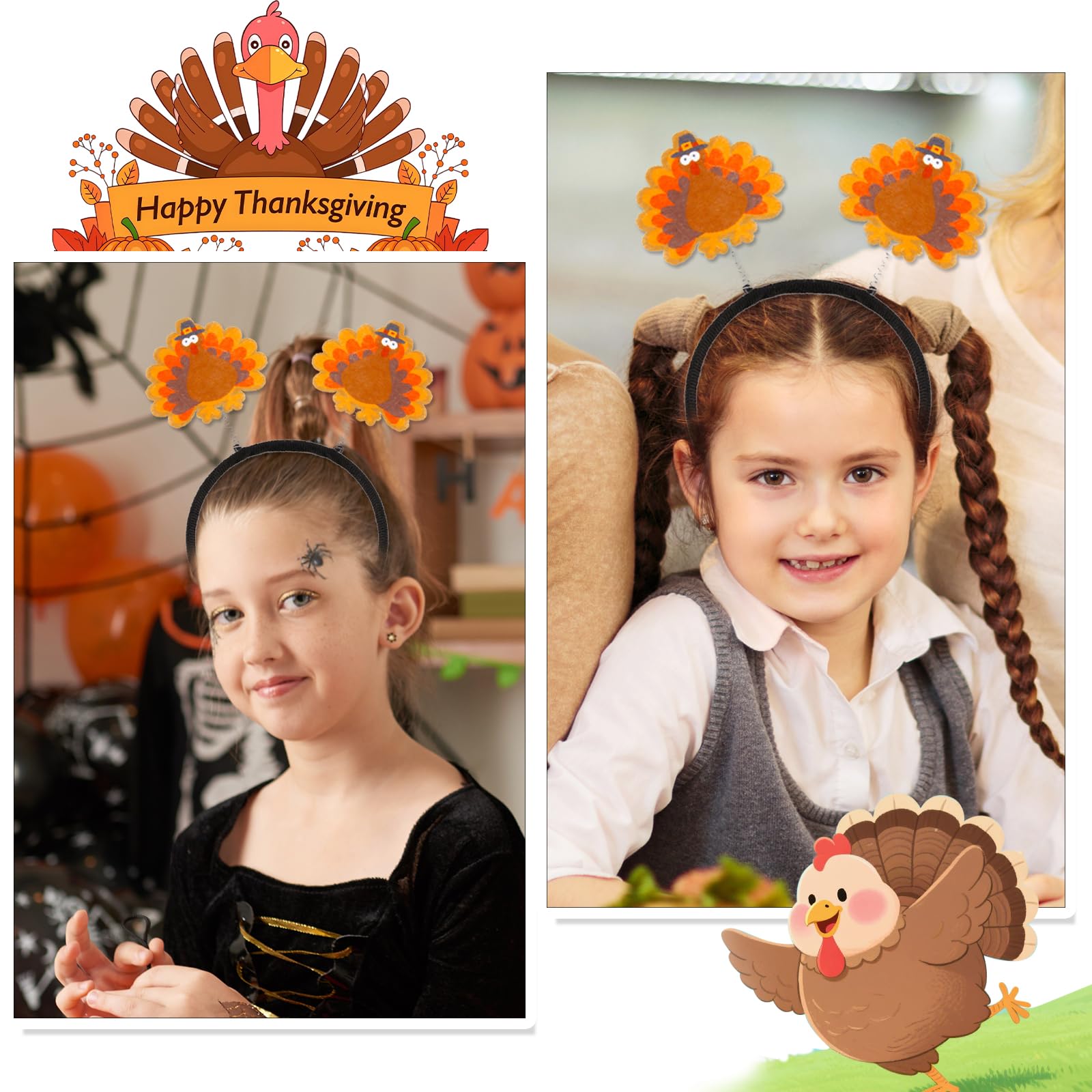 CHARMARK Turkey headband model wearing shows versatile hair accessory.
