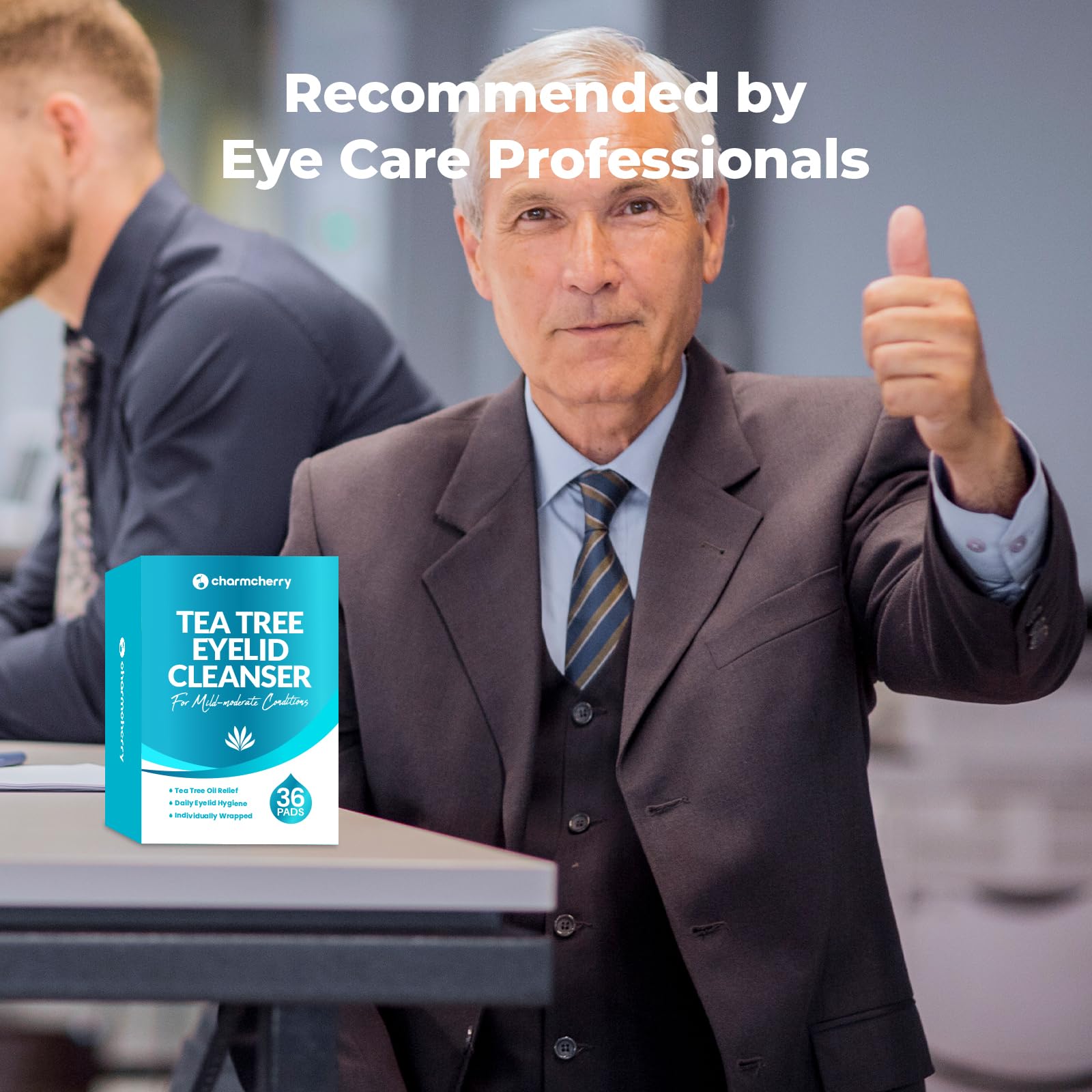 CharmCherry wipes designed for dry eyes and blepharitis daily cleansing