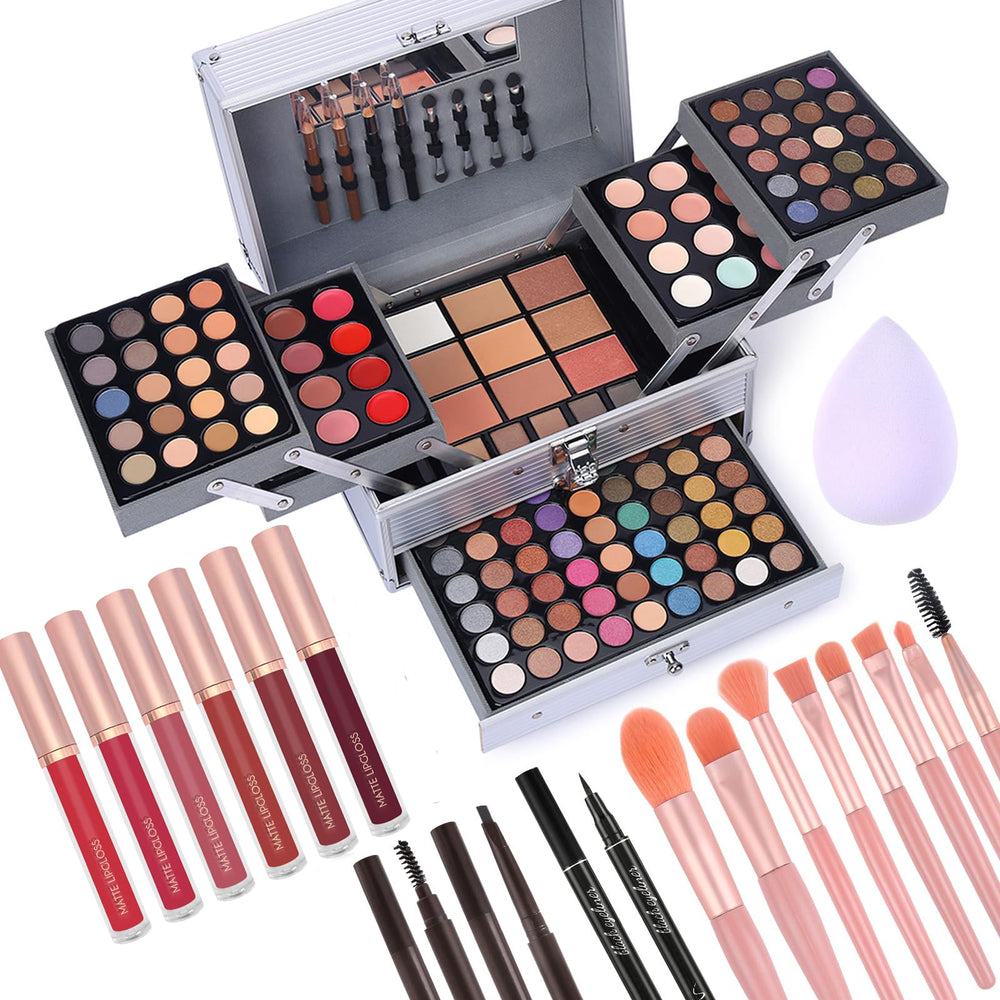 CHARMCODE makeup box with 132 colors for versatile day-to-night looks.