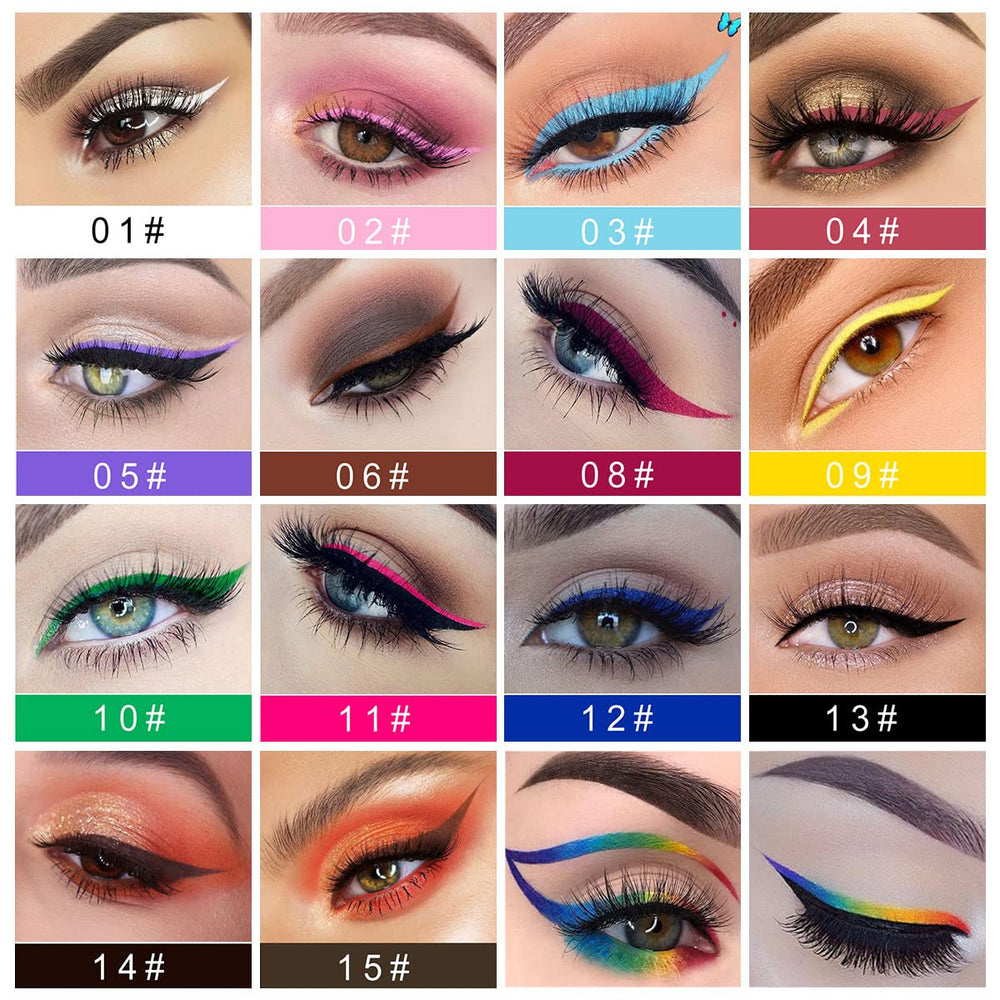 CHARMCODE eyeliner brush application demonstrates smooth line control