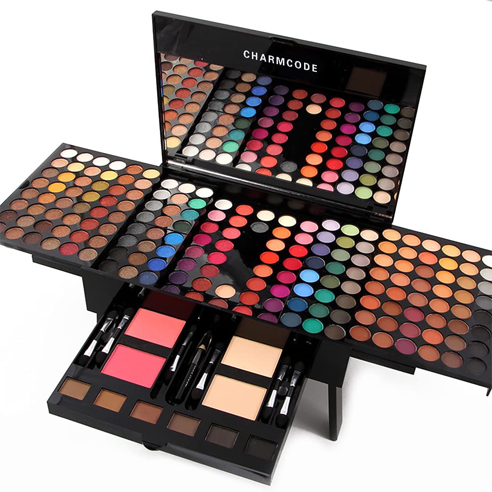 CHARMCODE 190 Colors makeup palette front view for versatile full-face looks.