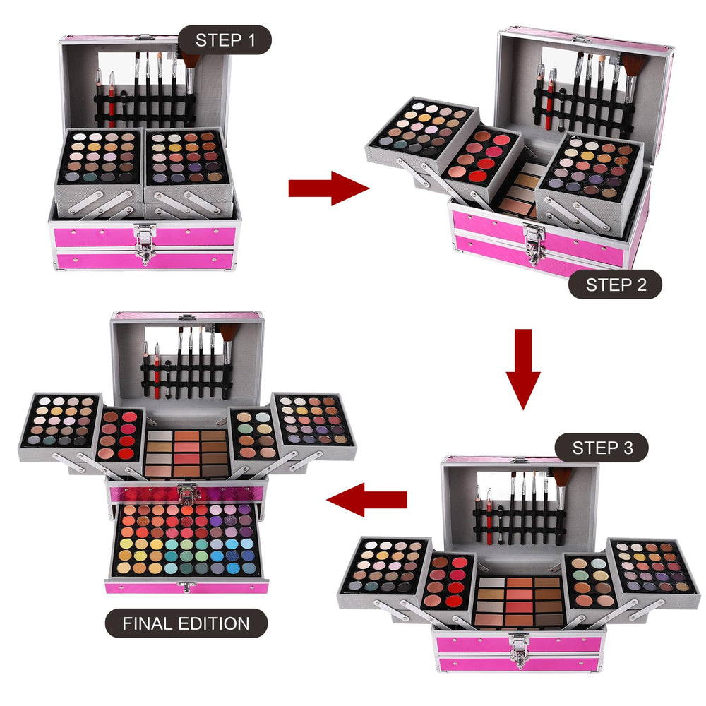 CharmCode blush highlighter contour trio palette swatches for glow and definition