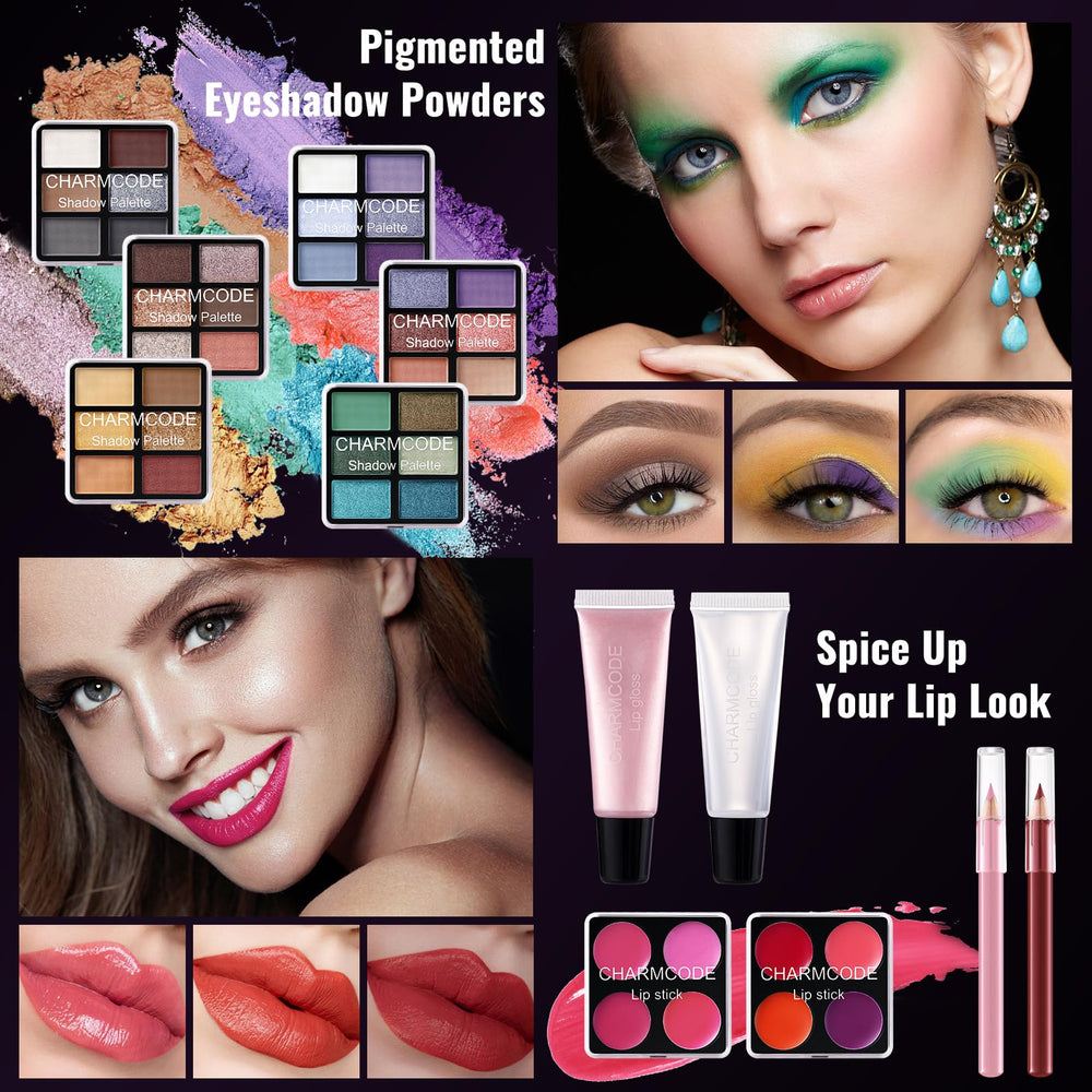 CHARMCODE cream eyeshadow and concealer compact for smooth lids and under-eye coverage