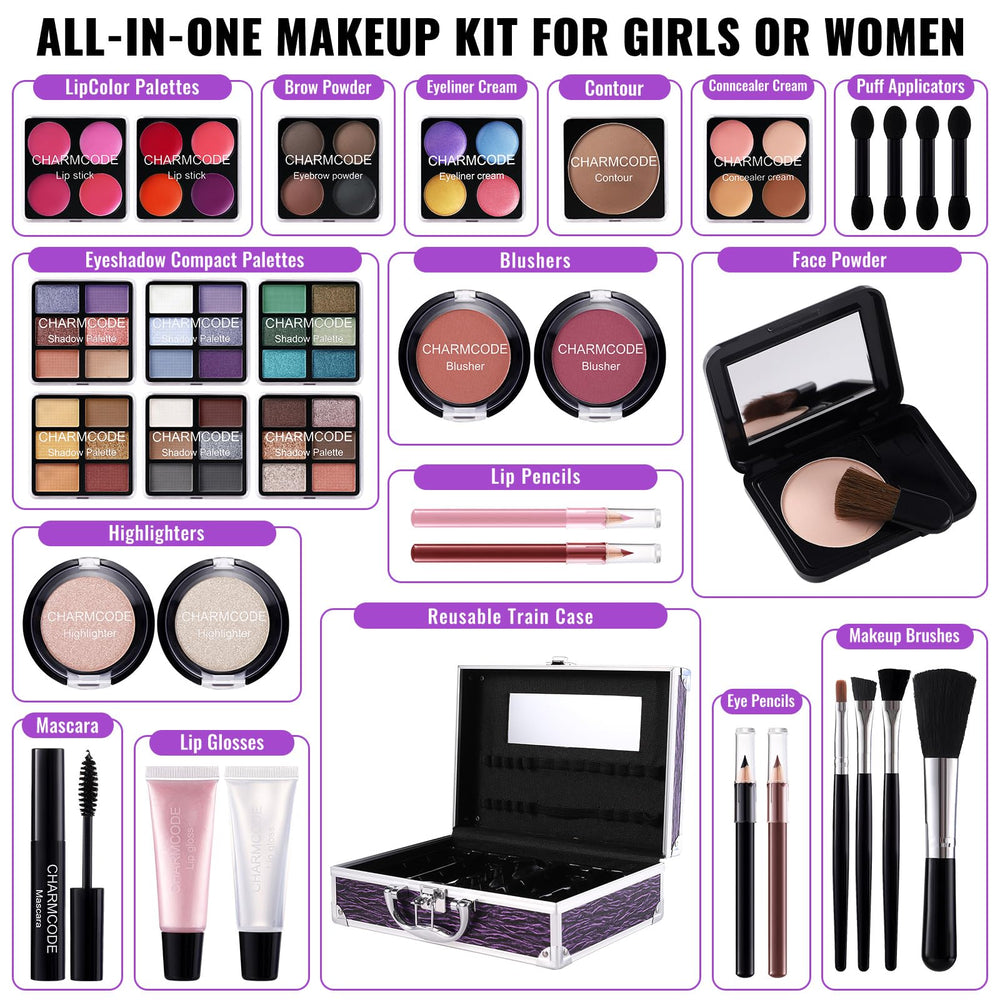 CHARMCODE eyeshadow palette with matte and shimmer shades for versatile day-to-night looks