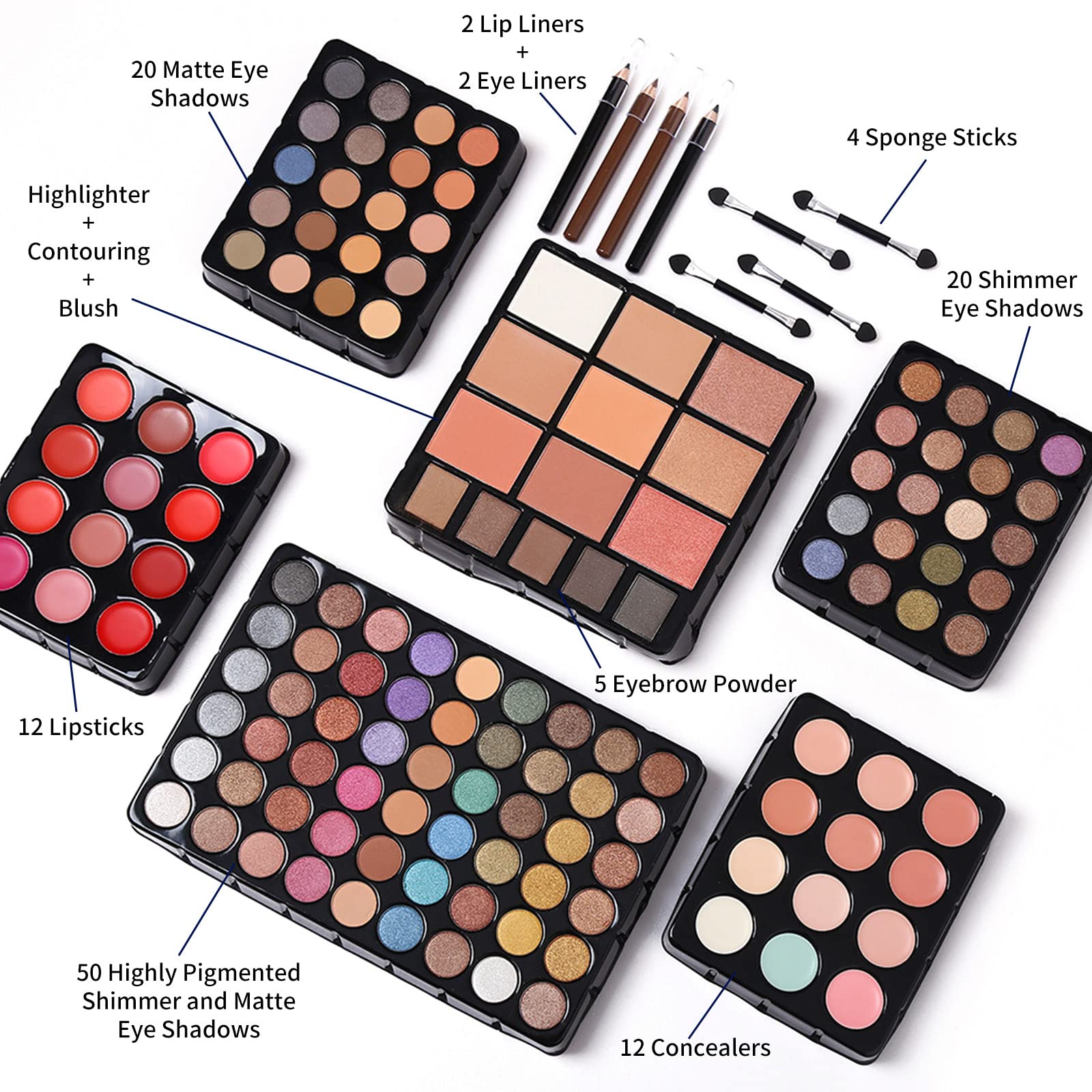 CHARMCODE makeup brush set for seamless blending and professional results.