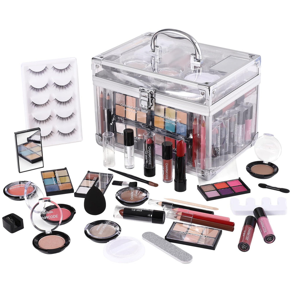 CHARMCODE makeup kit travel case open shows compact organization for on-the-go routines