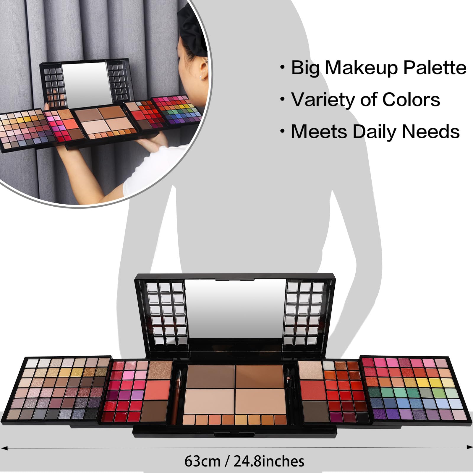 Charmcode makeup kit lip gloss variety adds glossy finish and color choices for any moment.