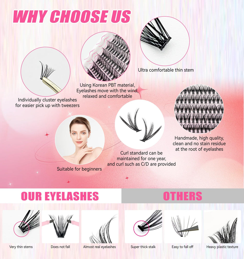 Charmily hybrid-cat-eye-doll-eye styling with mixed clusters for versatile looks