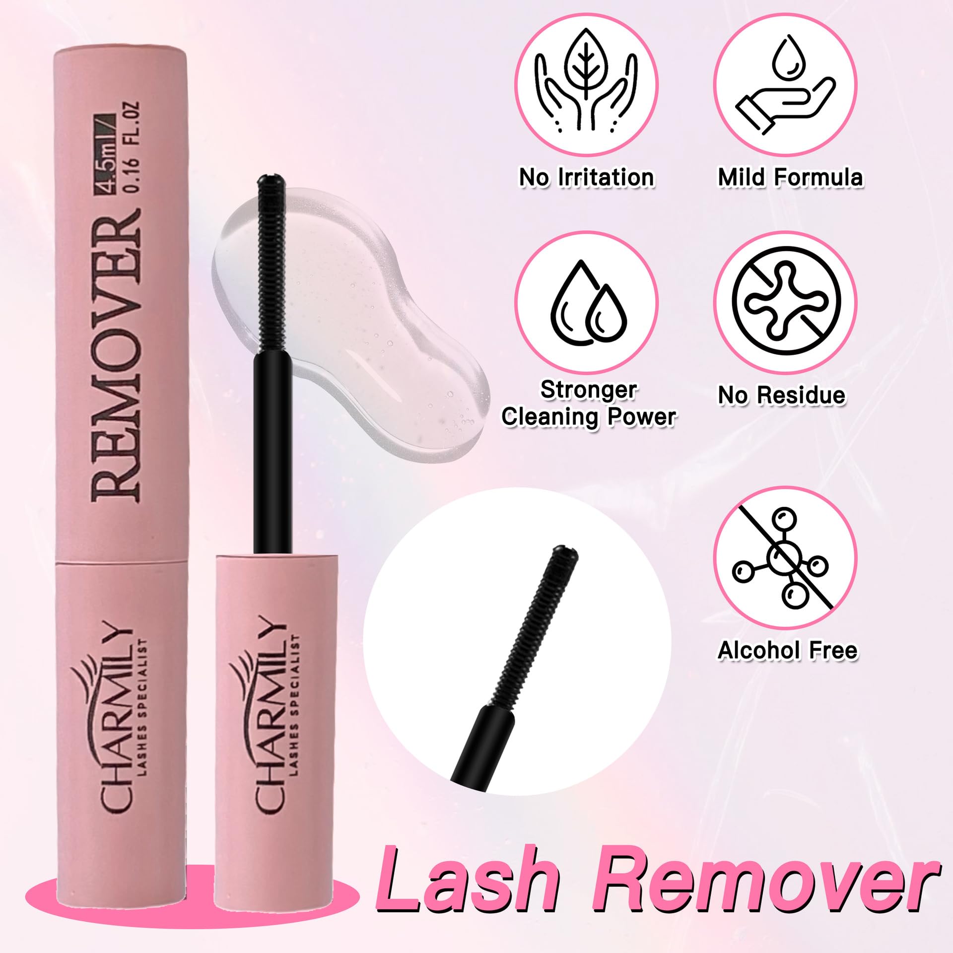 Charmily precision tweezers assist clean, precise lash application
